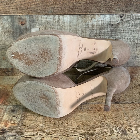 KATE Spade Tan Suede T-Strap Heels Sz 9.5 - Picture 8 of 8